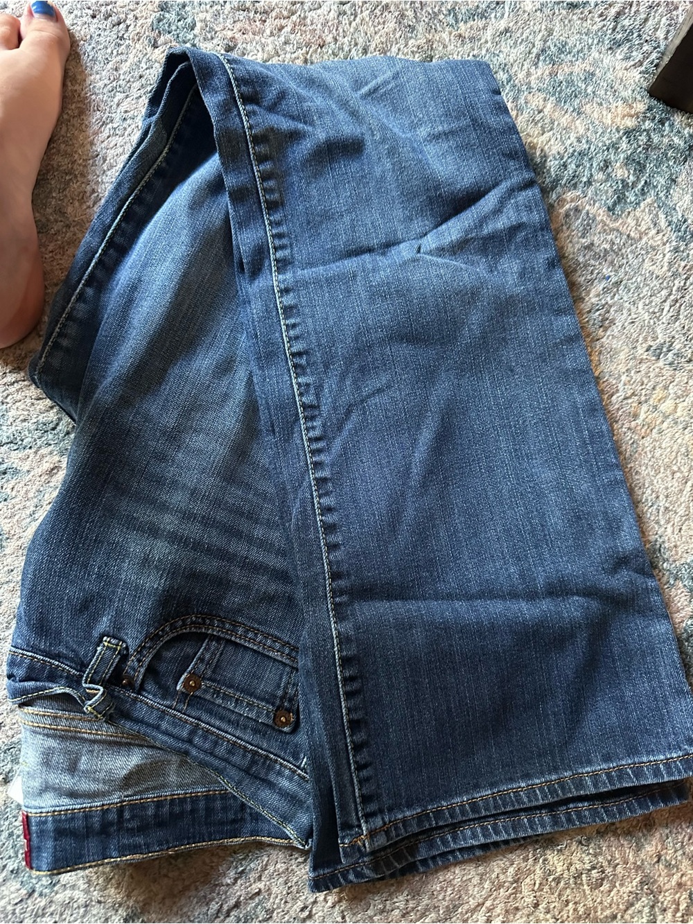 Classic Blue Denim Jeans - Comfortable Everyday Fit